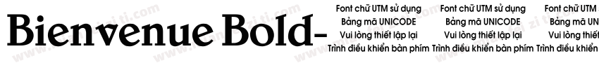 Bienvenue Bold字体转换